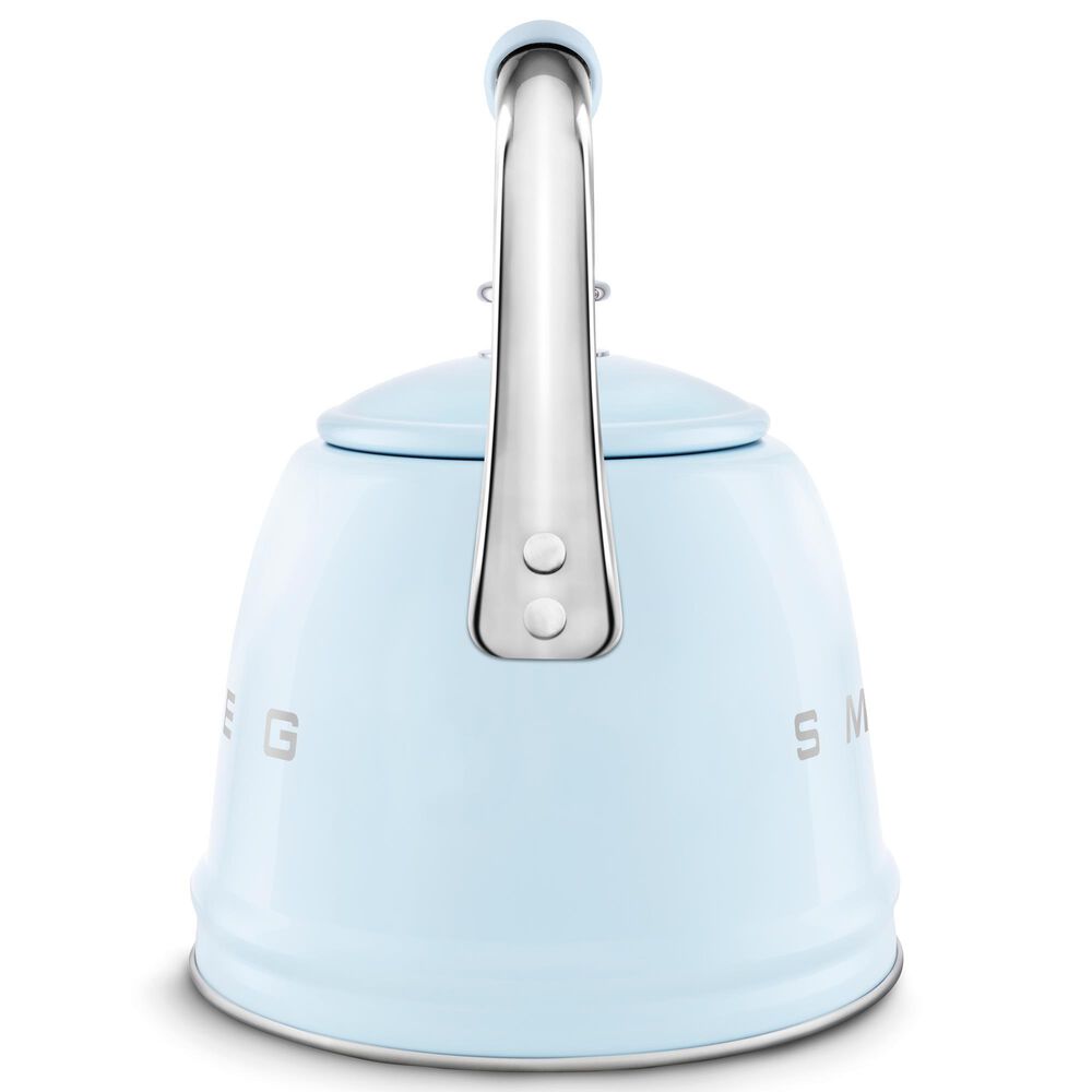 SMEG 2.3L Retro Style Electric Whistling Kettle in Pastel Blue, , large