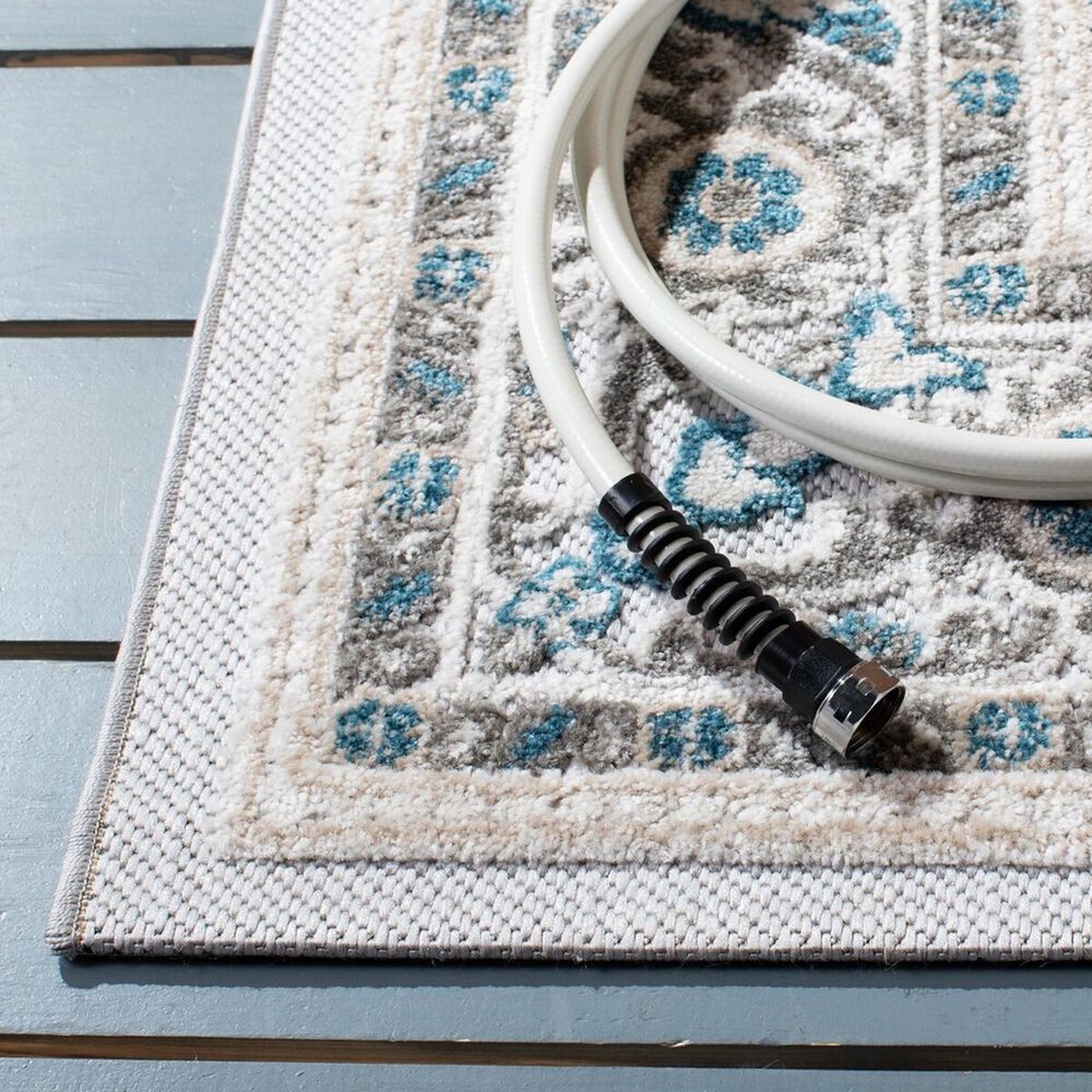 Safavieh Cabana CBN680N 5&#39;5&quot; x 7&#39;7&quot; Navy and Grey Indoor/Outdoor Area Performance Rug, , large