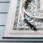 Safavieh Cabana CBN680N 5"5" x 7"7" Navy and Grey Indoor/Outdoor Area Performance Rug, , large