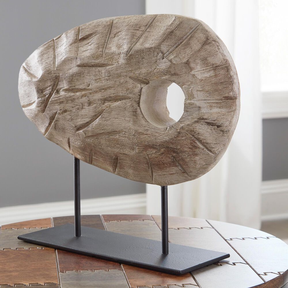 Ashley Dashburn Sculpture in Antique White and Black, , large