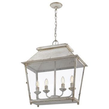 Golden Lighting Abingdon 4-Light Pendant in Antique Ivory, , large