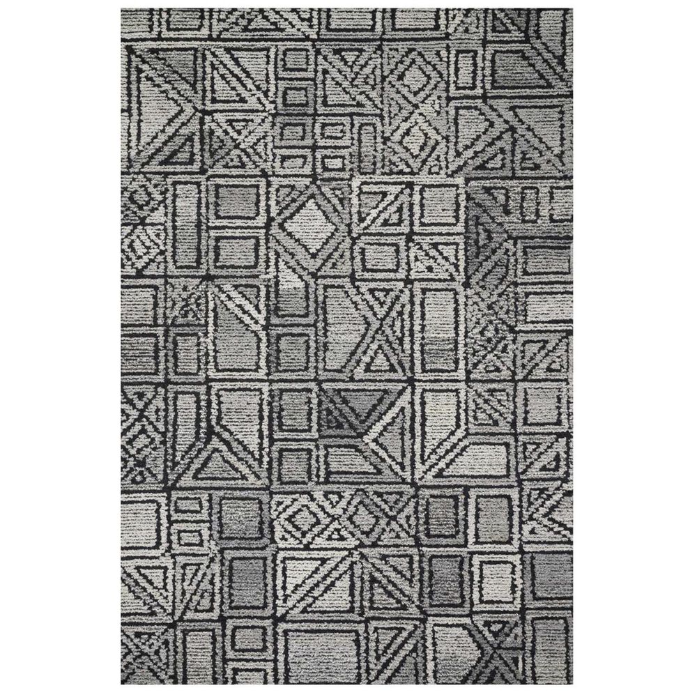 ED Ellen DeGeneres Crafted by Loloi Artesia ART-01 5" x 7"6" Charcoal and Gray Area Rug, , large