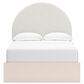 Ashley 4-Piece Full Bed Set in Pink, , large