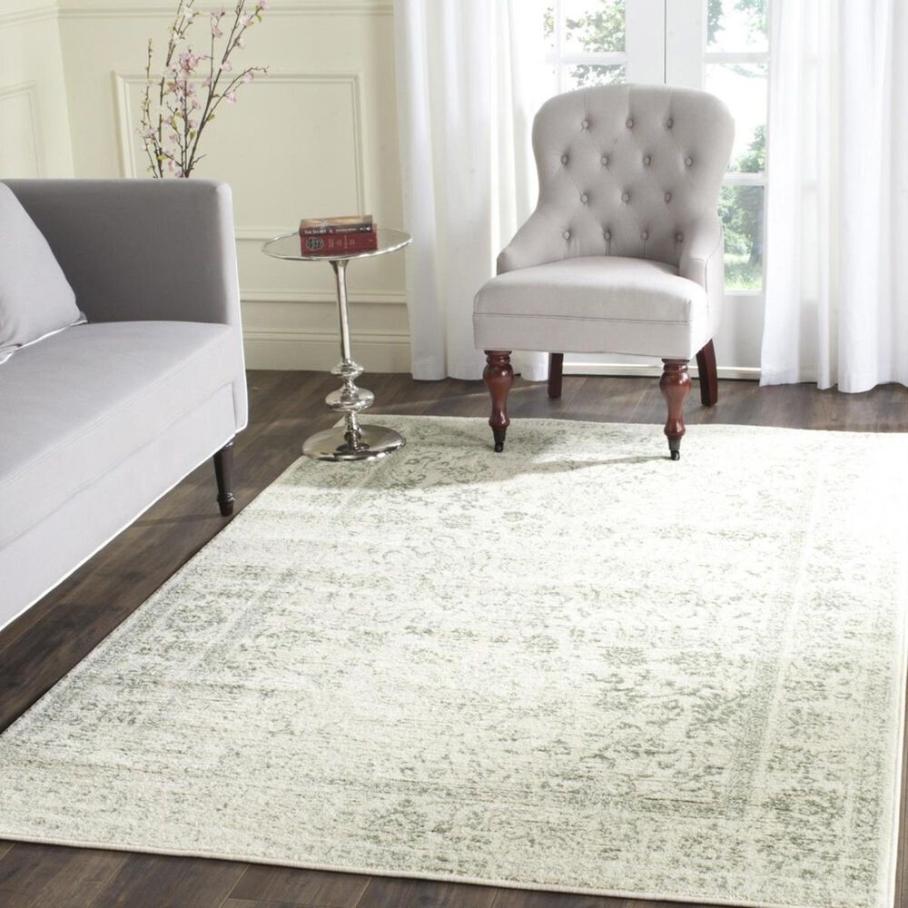 Safavieh Adirondack ADR109V-4 4" x 6" Ivory/Sage Area Rug, , large
