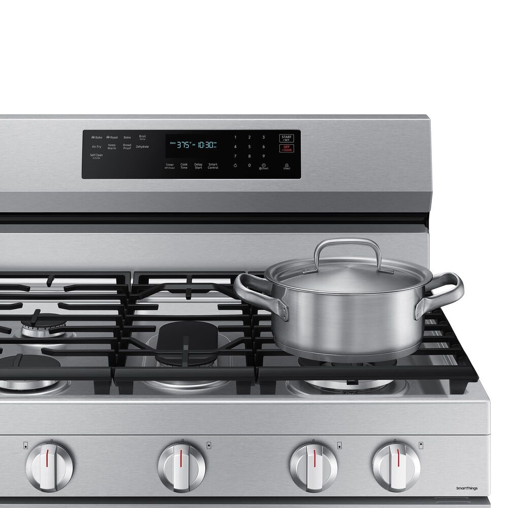 Samsung 6 Cu. Ft. Freestanding Gas True Convection Range with Wi-Fi and Air Fry in Stainless Steel, , large