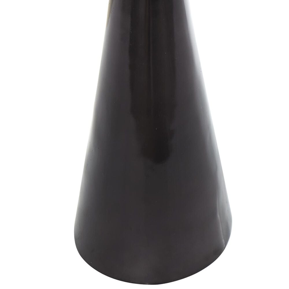 Maple and Jade 16&quot; Geometric Accent End Table in Polished Black, , large