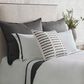 Ann Gish Latera Throw in White and Charcoal, , large