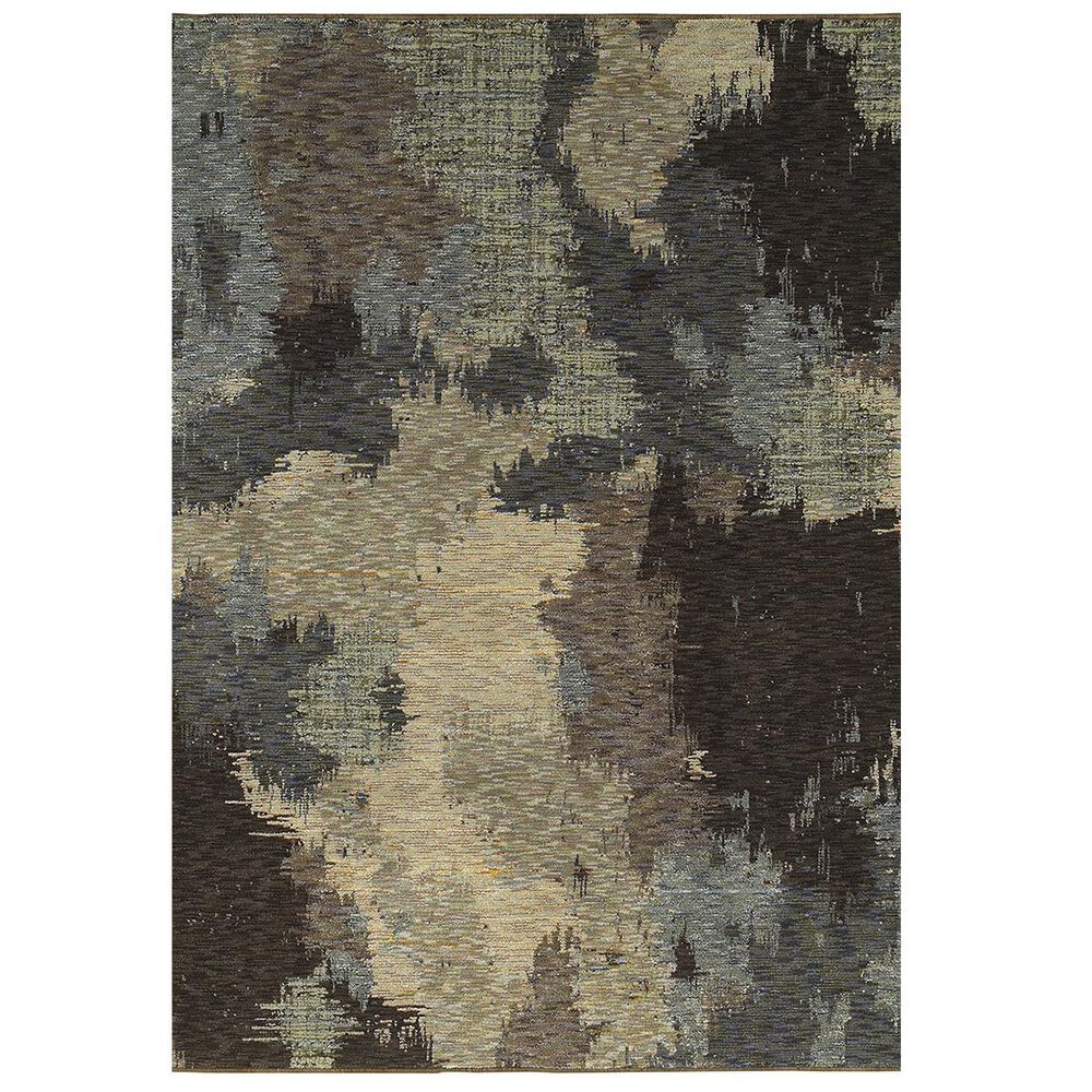 Oriental Weavers Evolution 8011B 10" x 13"2" Blue and Brown Area Rug, , large
