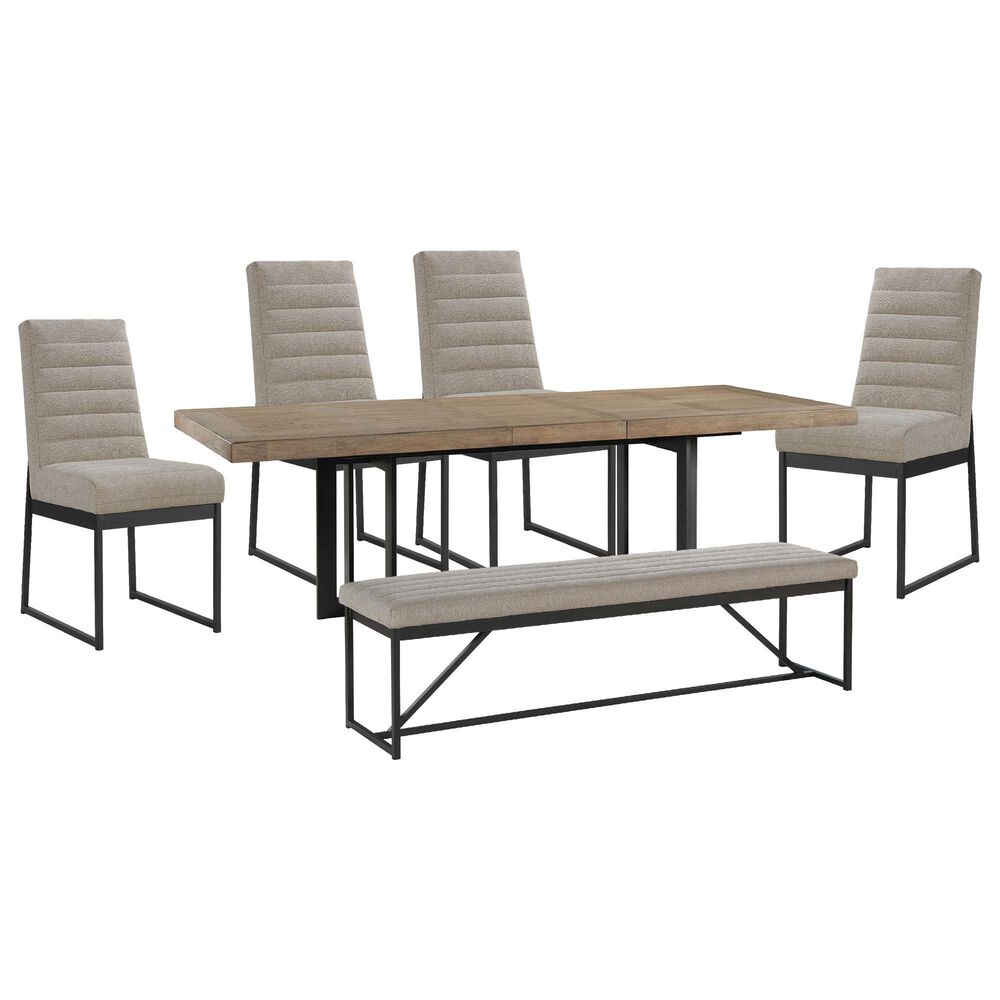 Hawthorne Furniture Eden 6-Piece Rectangular Dining Set in Dune, , large