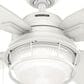 Hunter Ocala 52" Outdoor Ceiling Fan with LED Lights in Fresh White, , large