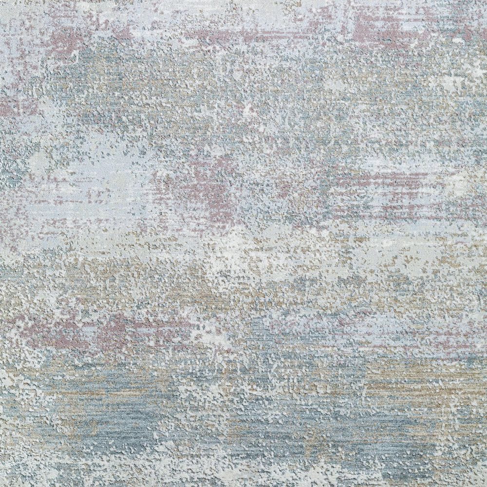 Surya Brunswick 5&#39;3&quot; Round Blue, Cream, Tan, Olive, Dusty Pink and Light Slate Area Rug, , large