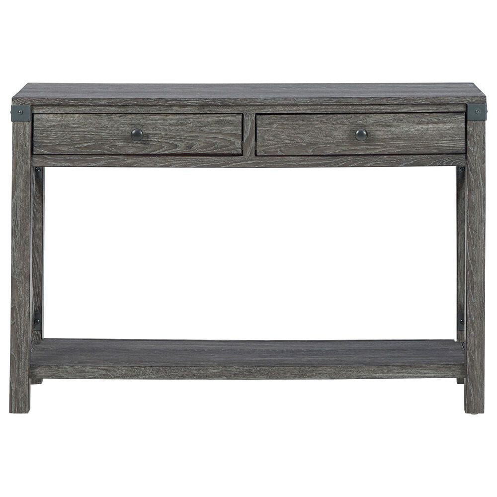 Ashley Freedan Console Sofa Table in Grayish Brown, , large