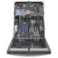 GE Appliances 24" Built-In Interior Dishwasher with Pocket Handle in Stainless Steel, , large