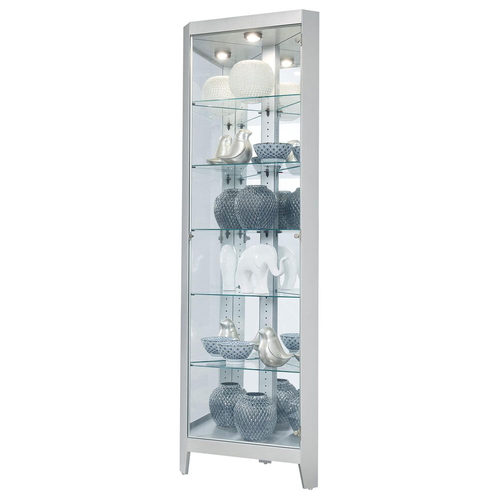 Howard Miller Tamsin II Curio Cabinet in Silver, , large