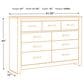 Ashley Zelen 5-Piece Queen Bedroom Set in Warm Gray, , large
