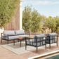 Blue River Shari 4-Piece Patio Conversation Set in Black, , large