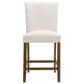 Coaster Paxton Counter Chair with Beige Upholstery in Warm Brown, , large