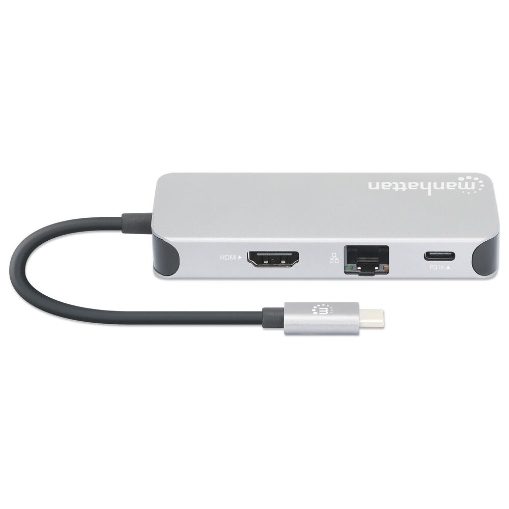 Manhattan USB-C 8-In-1 Docking Station with Power Delivery, , large