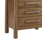Riverside Furniture Henderson Queen Platform Panel Bed with 2 Nightstands in Toasted Pecan, , large