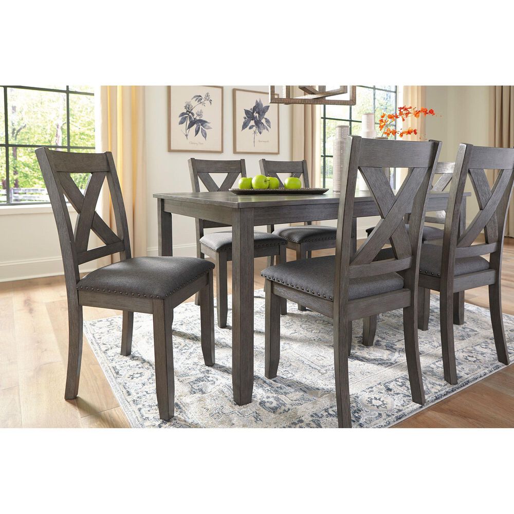 Ashley Caitbrook 7-Piece Dining Set in Antique Gray Wash, , large