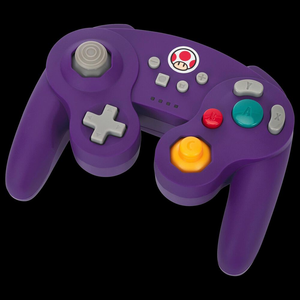 Surge GameCube Style Wireless Controller for Nintendo Switch in Purple Toad, , large