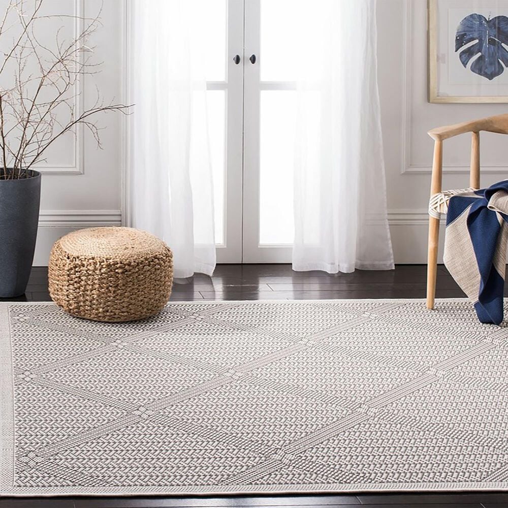 Safavieh Martha Stewart Cyprus 9&#39; x 12&#39; Charcoal and Beige Area Rug, , large
