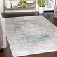 Surya Solar 10" x 14" Sky Blue, Charcoal, Light Gray, White and Saffron Area Rug, , large