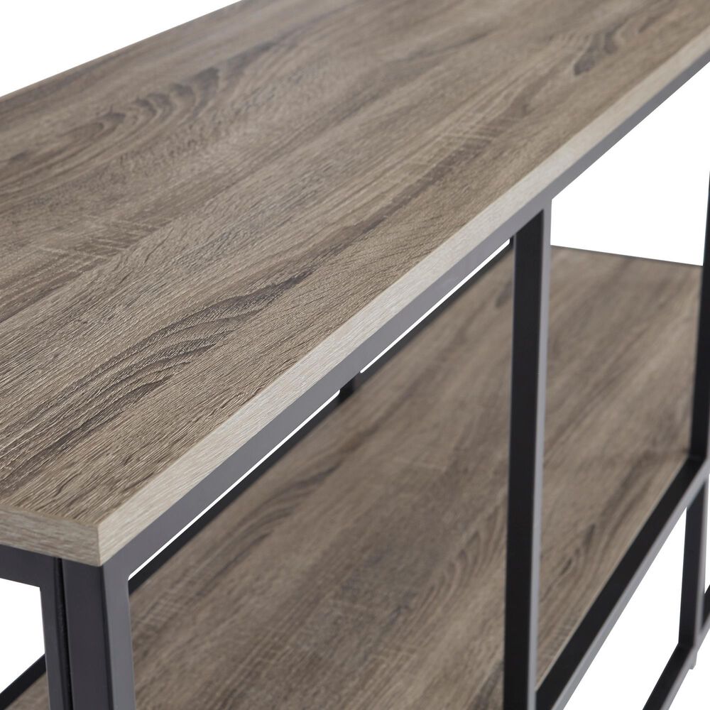 Signature Design by Ashley Wadeworth 65&quot; TV Stand in Weathered Wood and Black, , large