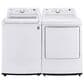 LG 4.3 Cu. Ft. Top Load Washer and 7.3 Cu. Ft. Gas Dryer Laundry Pair in White, , large
