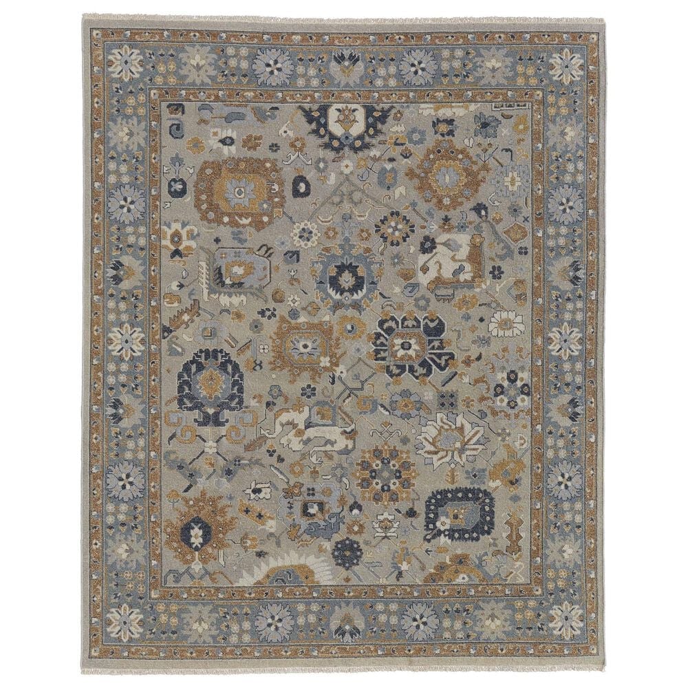 Feizy Corbitt 2" x 3" Blue and Brown Area Rug, , large