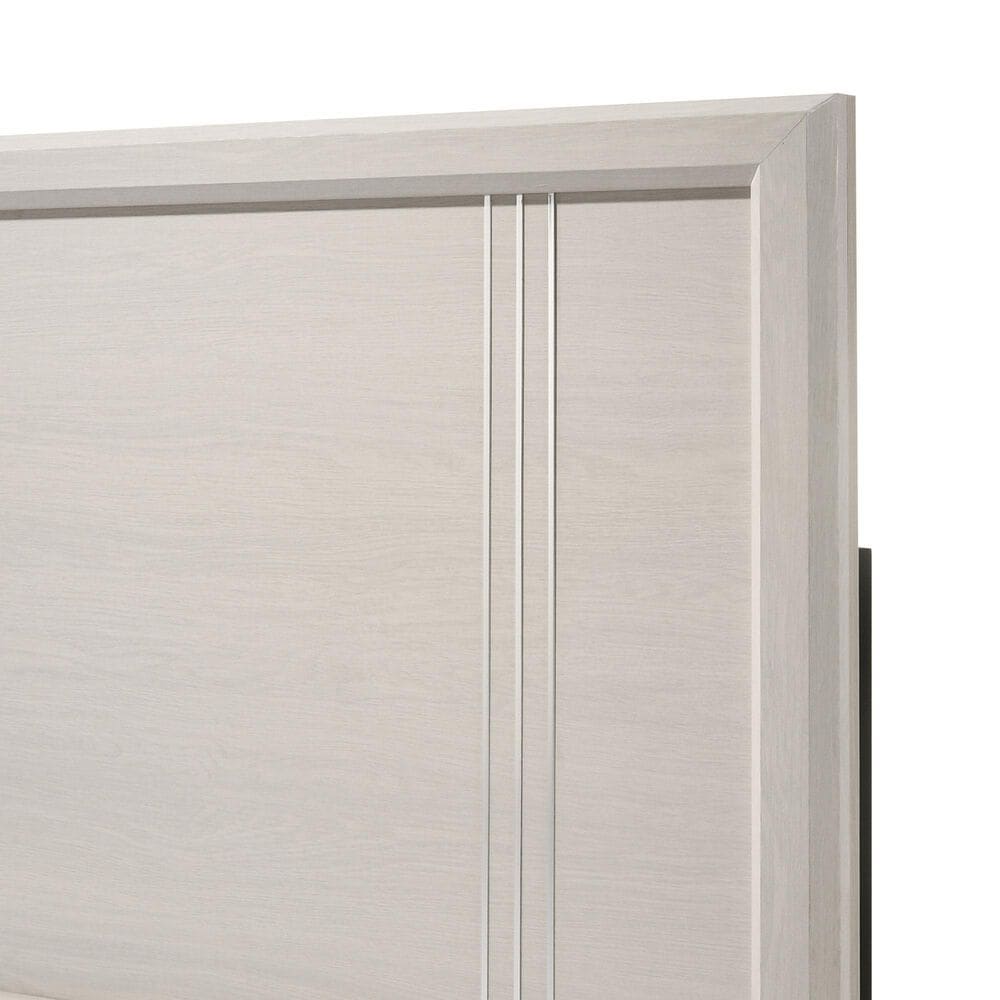 Crown Mark Charlie 4-Piece King Panel Bedroom Set in White, , large