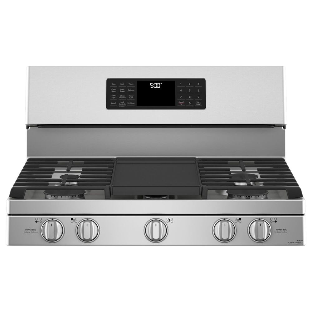 Cafe 5.6 Cu. Ft. Freestanding Gas Range with Convection in Stainless Steel, , large