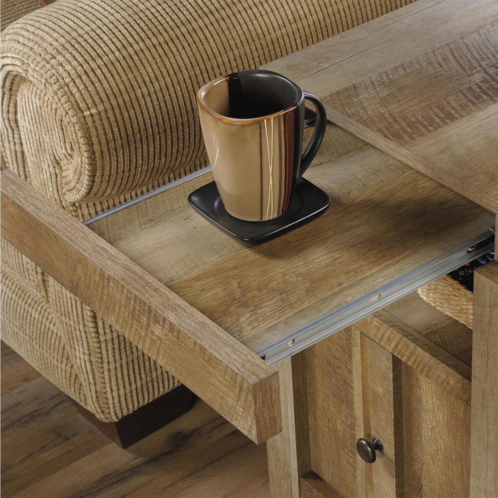 Sauder Dakota Pass Side Table in Craftsman Oak, , large