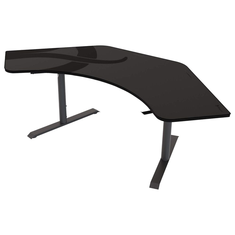 Arozzi Arena Angelo Gaming Desk in Gunmetal &#40;Box 1 of 2&#41;, , large