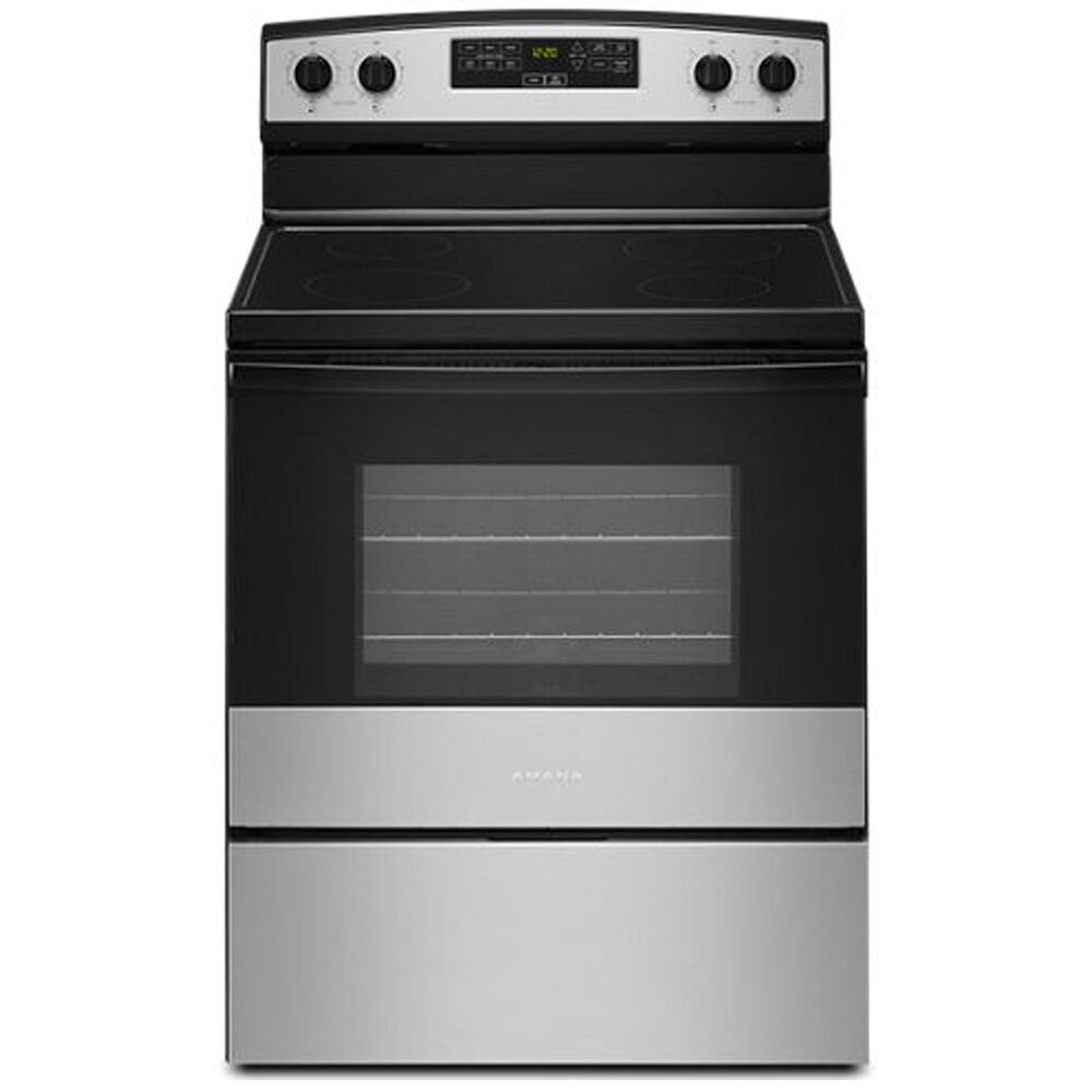 Amana 4Piece Amana Kitchen Package with Electric Range in Stainless