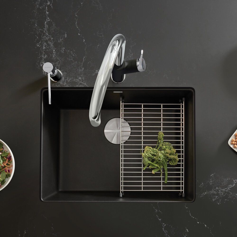Blanco Precis 24&quot; Single Sink in Coal Black, , large