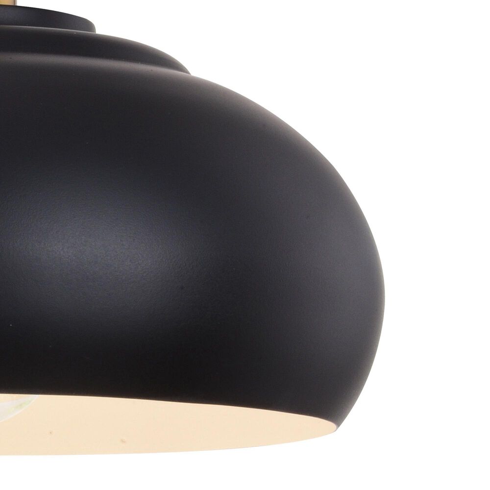Vaxcel Belmont 2-Light Bathroom Vanity in Matte Black and Satin Brass, , large
