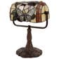 Timberlake Lavish Home Tiffany Bankers Lamp in Stained Glass with Butterfly, , large