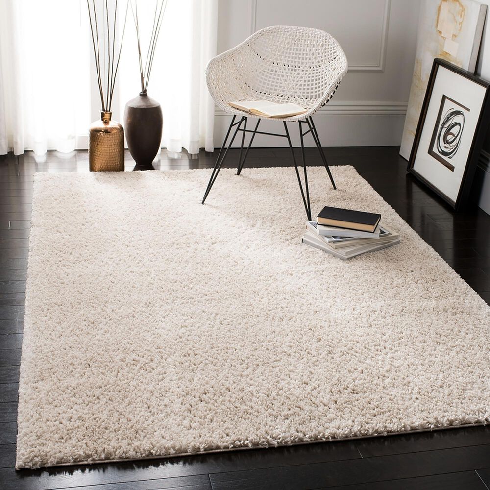 Safavieh August Shag AUG900D 9&#39; x 12&#39; Beige Area Rug, , large