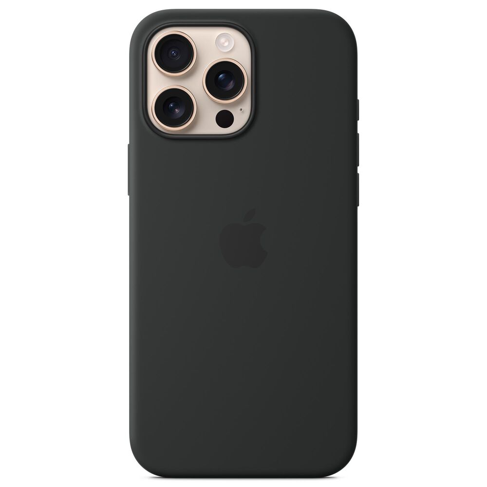 Apple Silicone Case with MagSafe for iPhone 16 Pro Max in Black, , large