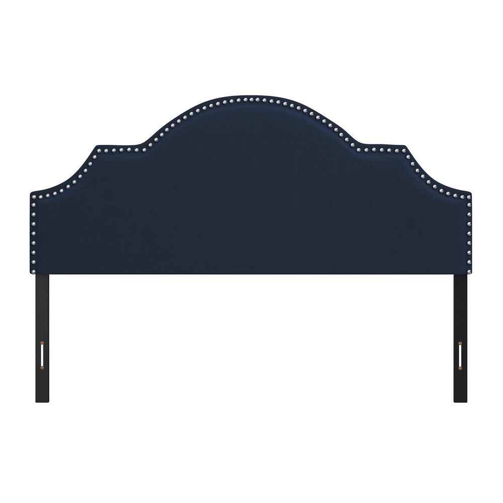 The Monday Company Cynthia Upholstered Headboard in Navy, , large