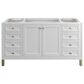 James Martin Vanities Chicago 60" Single Bathroom Vanity in Glossy White with 3 cm Lime Delight Quartz Top and Rectangular Sink, , large