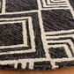 Safavieh Micro-Loop MLP154H 5" Round Charcoal and Ivory Area Rug, , large