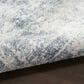 Nourison Astra Machine Washable 9" x 12" Blue and Ivory Area Rug, , large