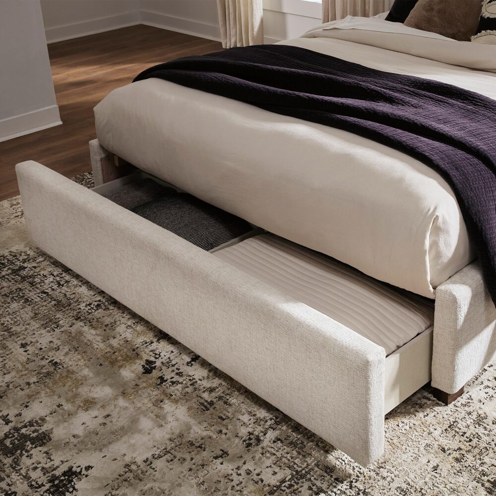 Ashley Shoralli King Upholstered Storage Bed in Beige, , large