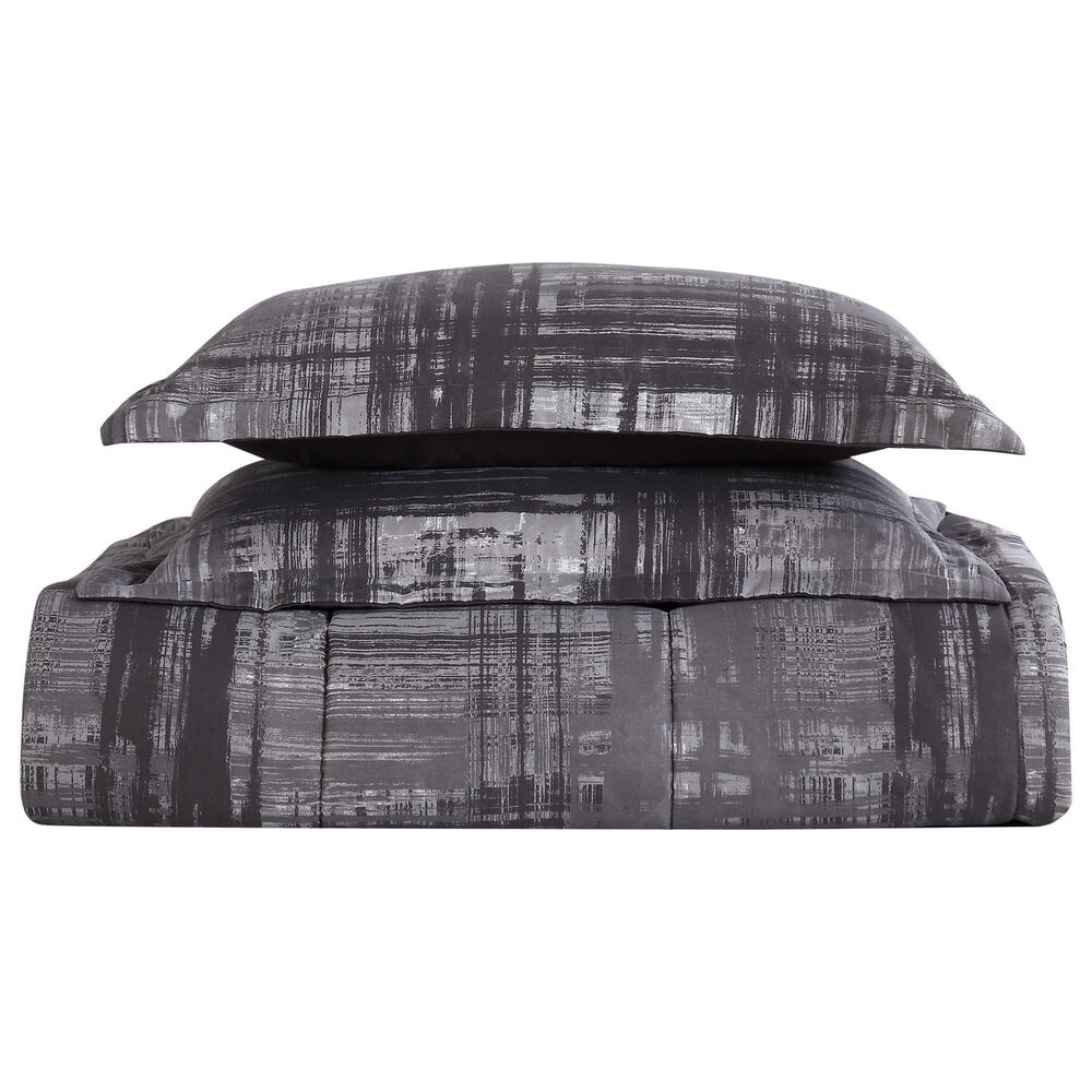 Pem America Camden 3-Piece King Comforter Set in Gray and White, , large