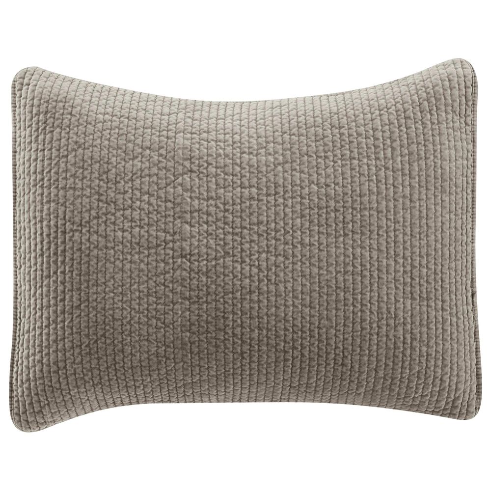HiEnd Accents Taupe Standard Velvet Sham, , large