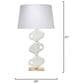 Jamie Young Huxley Plaster Table Lamp in White, , large