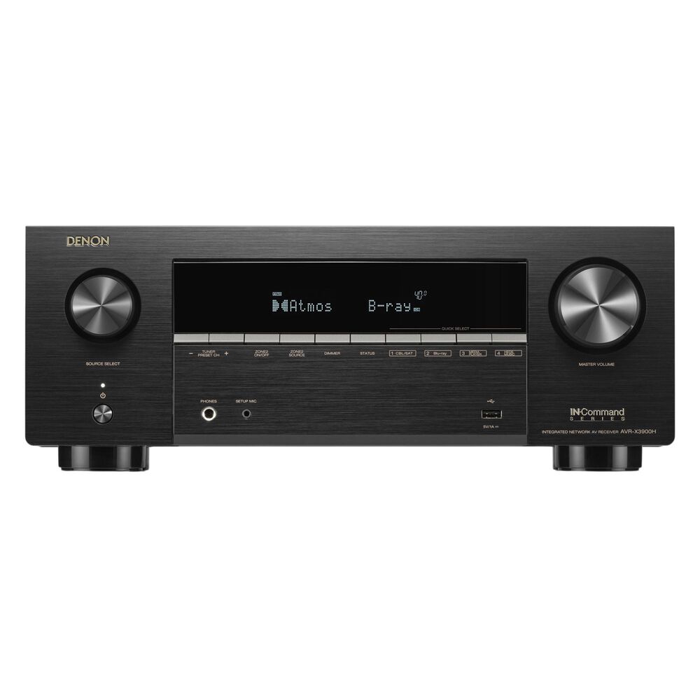Denon 105W 9.4 Channels AV Receiver in Black, , large