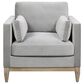 Jennifer Taylor Home Knox Arm Chair in Opal Grey Velvet, , large